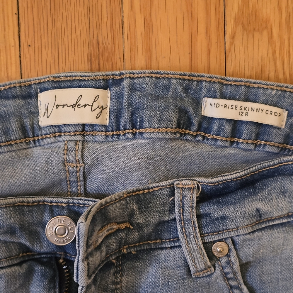 Wanderly Classic Cropped Blue Women's Jeans 12R - Picture 2 of 6